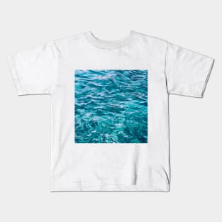 SCENERY 48 - Clear Blue Sea Water Beach Coast Kids T-Shirt